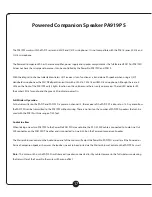 Preview for 18 page of Califone PowerPro PA919-SP Owner'S Manual