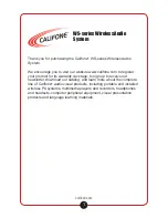 Preview for 3 page of Califone WS-CH User Manual