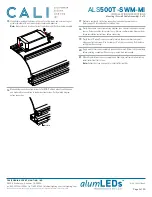 Предварительный просмотр 9 страницы California Accent Lighting ALS500T-SWM-MI Installation Instructions Manual