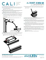 Предварительный просмотр 12 страницы California Accent Lighting ALS500T-SWM-MI Installation Instructions Manual