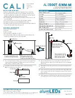 Предварительный просмотр 18 страницы California Accent Lighting ALS500T-SWM-MI Installation Instructions Manual