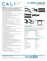 Предварительный просмотр 20 страницы California Accent Lighting ALS500T-SWM-MI Installation Instructions Manual