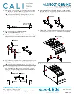 Предварительный просмотр 4 страницы California Accent Lighting alumLEDs ALS500T-DBR-HC Installation Instructions Manual