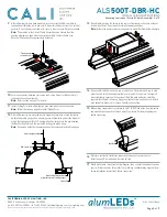 Предварительный просмотр 5 страницы California Accent Lighting alumLEDs ALS500T-DBR-HC Installation Instructions Manual