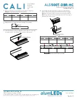 Предварительный просмотр 8 страницы California Accent Lighting alumLEDs ALS500T-DBR-HC Installation Instructions Manual