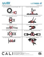 Предварительный просмотр 3 страницы California Accent Lighting lipLED LLED8200-ST Installation Instructions Manual