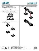 Предварительный просмотр 5 страницы California Accent Lighting lipLED LLED8200-ST Installation Instructions Manual