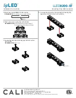 Предварительный просмотр 6 страницы California Accent Lighting lipLED LLED8200-ST Installation Instructions Manual