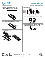 Предварительный просмотр 7 страницы California Accent Lighting lipLED LLED8200-ST Installation Instructions Manual