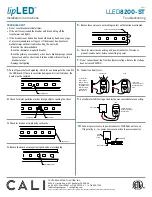 Предварительный просмотр 9 страницы California Accent Lighting lipLED LLED8200-ST Installation Instructions Manual