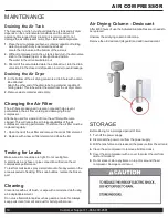 Предварительный просмотр 10 страницы California Air Tools 10020DC-22060 Owner'S Manual