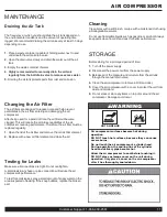 Preview for 11 page of California Air Tools 15033CR Owner'S Manual