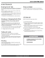 Preview for 12 page of California Air Tools 20015HPAD Owner'S Manual