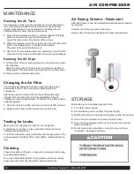 Preview for 10 page of California Air Tools 20040DCAD Owner'S Manual