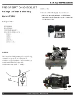 Preview for 8 page of California Air Tools 4710SQGK18 Owner'S Manual