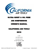 Предварительный просмотр 1 страницы California Air Tools 8010 Owner'S Manual