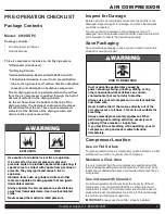 Preview for 7 page of California Air Tools 8010DSPC Owner'S Manual