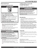 Preview for 8 page of California Air Tools 8010DSPC Owner'S Manual