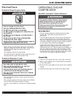 Preview for 8 page of California Air Tools 8010SPC Owner'S Manual