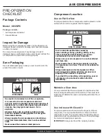 Предварительный просмотр 7 страницы California Air Tools 8012SPC Owner'S Manual