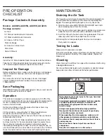 Preview for 8 page of California Air Tools AUX02S Owner'S Manual