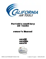 California Air Tools auX05 Owner'S Manual preview