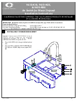 Предварительный просмотр 1 страницы California Faucets 9610-K10 Installation Instructions