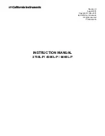 California Instruments 12000L-1P Instruction Manual предпросмотр