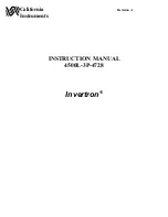 Preview for 1 page of California Instruments Invertron 4500L-3P-4728 Instruction Manual