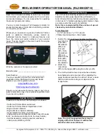 Preview for 2 page of California Trimmer RL205H Operator'S Manual