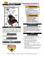 Preview for 4 page of California Trimmer RL205H Operator'S Manual