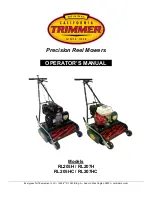 California Trimmer RL205HC Operator'S Manual preview