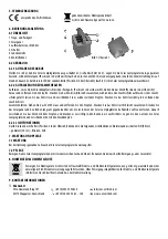 Preview for 3 page of CALIMA 46033 Operating Instructions Manual