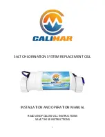 Calimar CMARCHA40-1Y Installation And Operation Manual предпросмотр