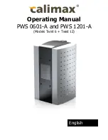 Preview for 1 page of calimax PWS 0601-A Operating Manual