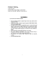 Preview for 2 page of Calimet CM-5-ACFP Instructions Manual