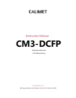 Calimet CM3-DCFP Instruction Manual preview