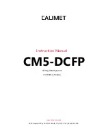 Calimet CM5-DCFP Instruction Manual preview