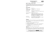 Preview for 5 page of Calira Accucare BW 35 Operating Instructions Manual