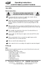 Preview for 30 page of Calira EVS 17/07-DS/IU Operating Instructions Manual