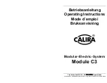 Предварительный просмотр 1 страницы Calira MES C3 Operating Instructions Manual