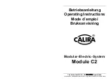 Calira Module C2 Operating Instructions Manual preview