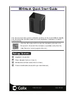 Calix 804Mesh Quick Start Manual preview