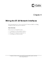 Предварительный просмотр 33 страницы Calix E7-20 Installation Manual