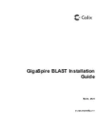 Предварительный просмотр 1 страницы Calix GigaSpire BLAST u12 GS202xE Installation Manual