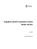 Предварительный просмотр 1 страницы Calix GigaSpire BLAST U4 Installation Manual