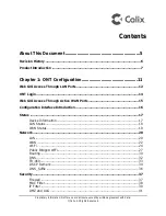 Preview for 3 page of Calix T072G Operation And Maintenance Manual