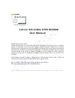 Calixto Telit GL86x User Manual preview