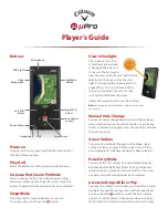 Callaway Golf uPro Player'S Manual preview