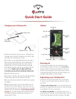 Callaway Golf uPro Quick Start Manual preview